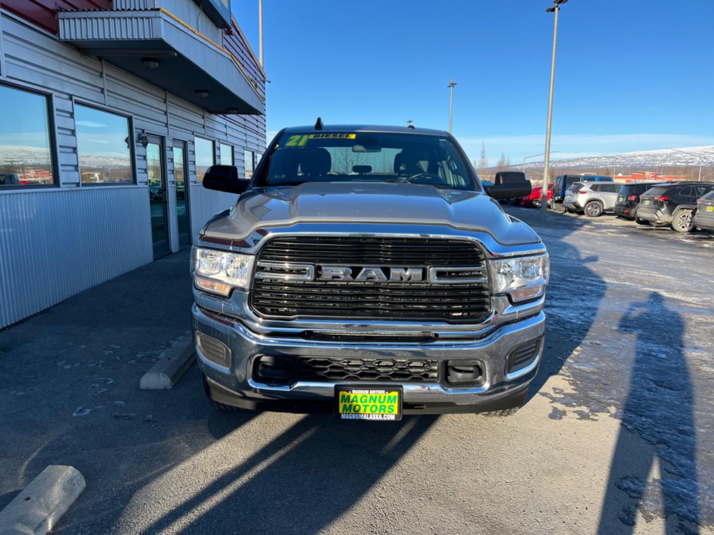 2021 Silver /Black RAM 2500 Tradesman Crew Cab LWB 4WD (3C6UR5JL3MG) with an 6.7L L6 OHV 24V TURBO DIESEL engine, 6A transmission, located at 1960 Industrial Drive, Wasilla, 99654, (907) 274-2277, 61.573475, -149.400146 - Photo#6